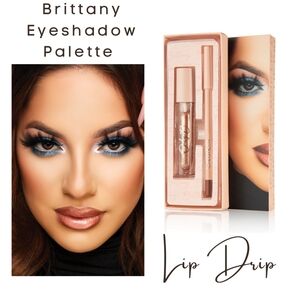 SOLD 💋 Brittany Bundle | Eyeshadow Palette + Lip Drip Kit (Gloss + Liner)